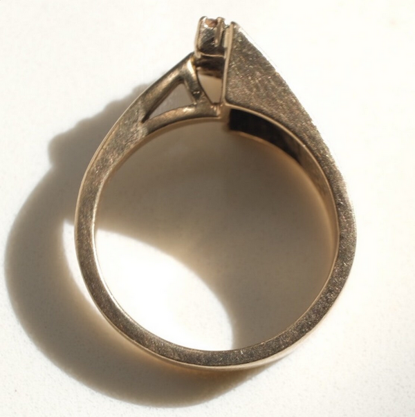 Modernist Diamond Ring