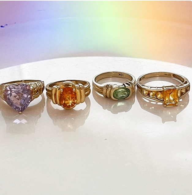 Invisible Set Citrine Ring