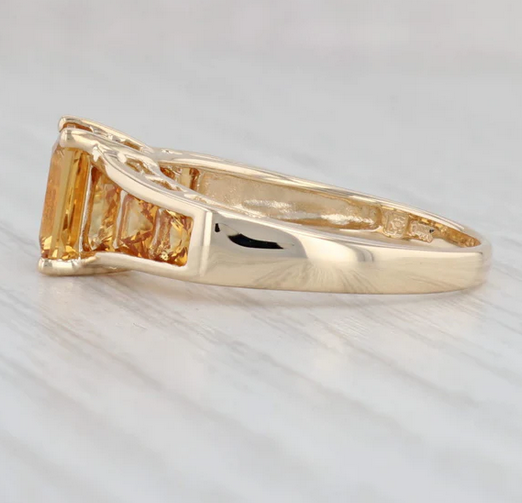 Invisible Set Citrine Ring