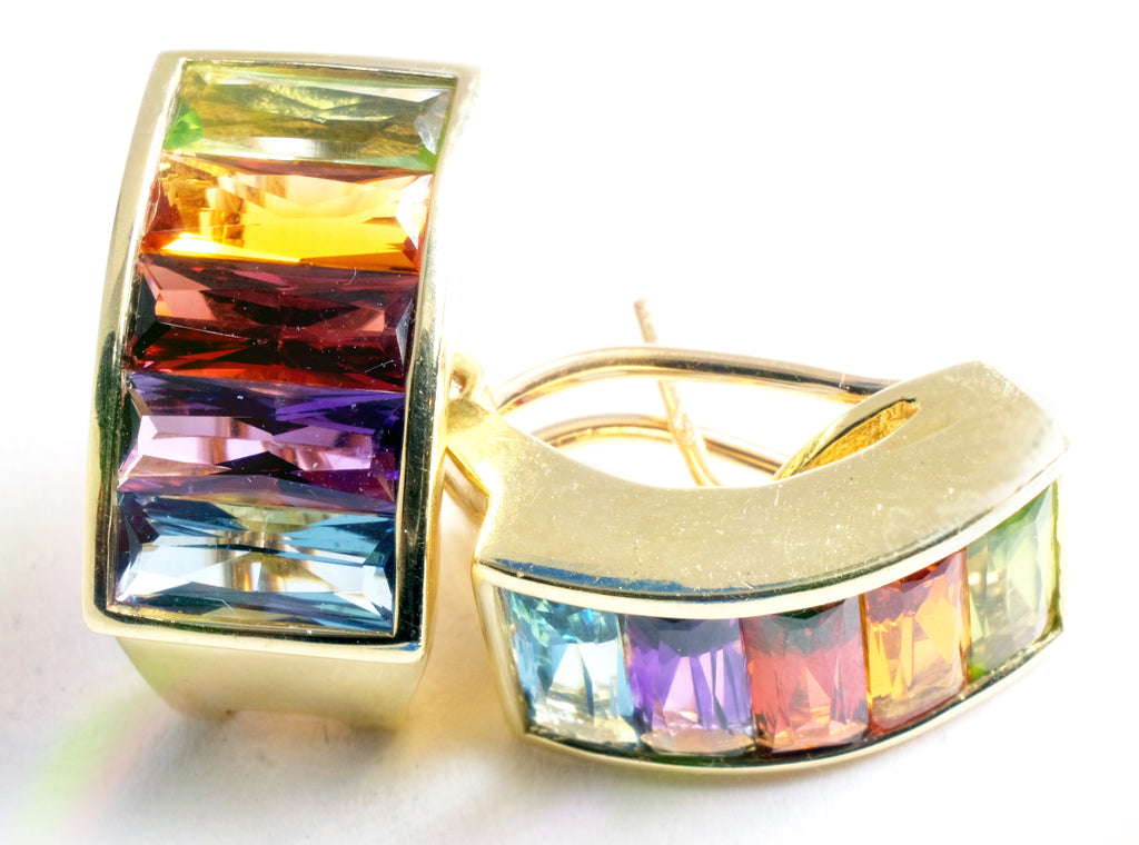h.stern rainbow collection earrings 18k