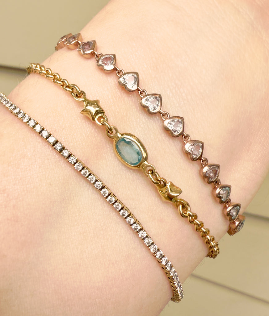 Topaz Star Bracelet 18k