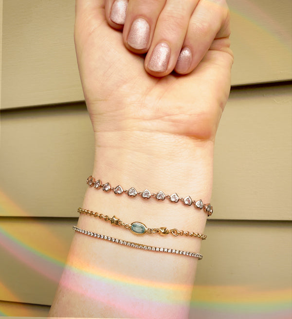 Topaz Star Bracelet 18k