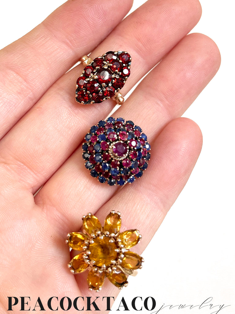 vintage 14k gold estate rings