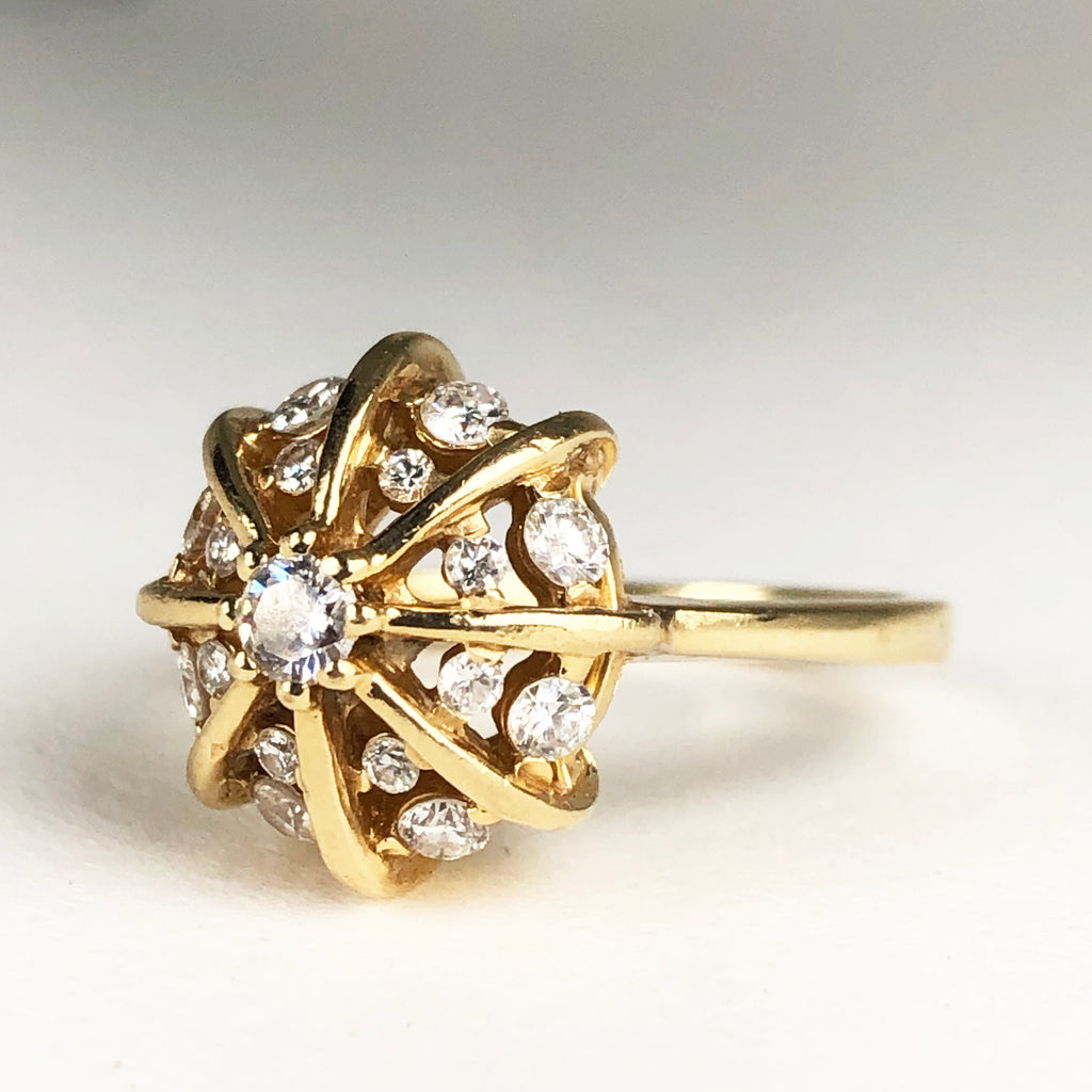 SOLD Diamond Urchin Ring