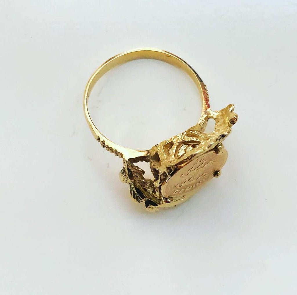 SOLD Gemini Zodiac Ring