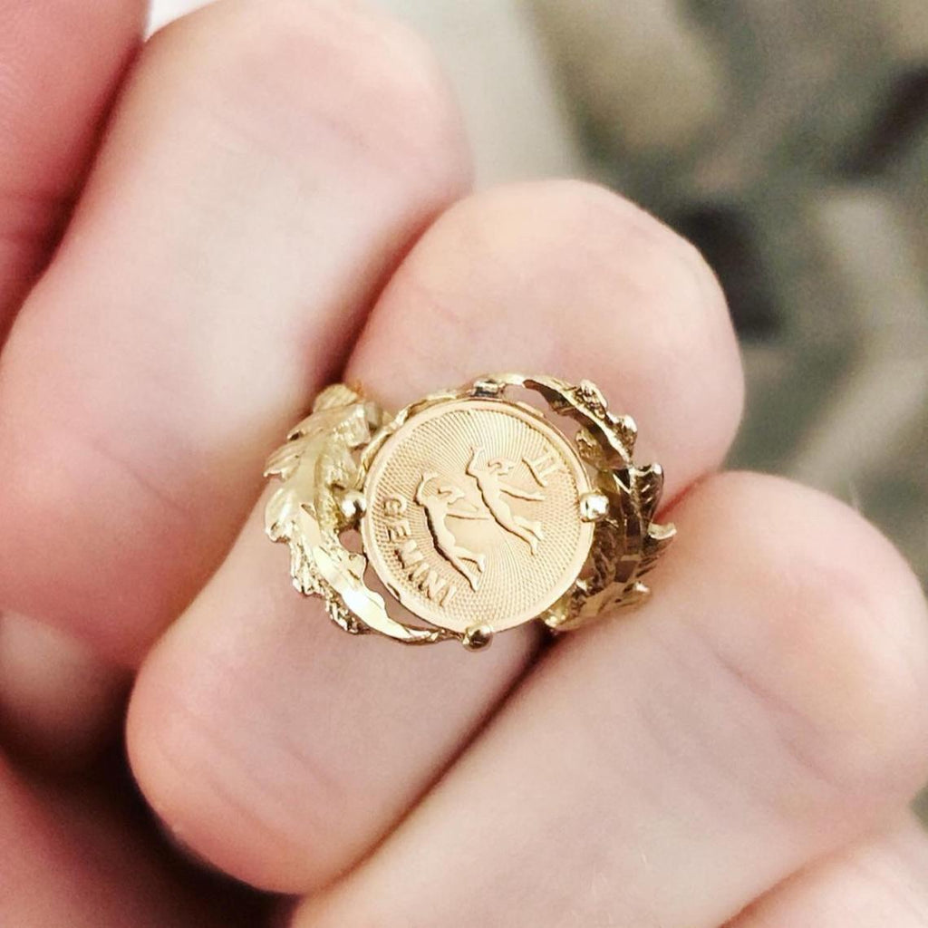 SOLD Gemini Zodiac Ring