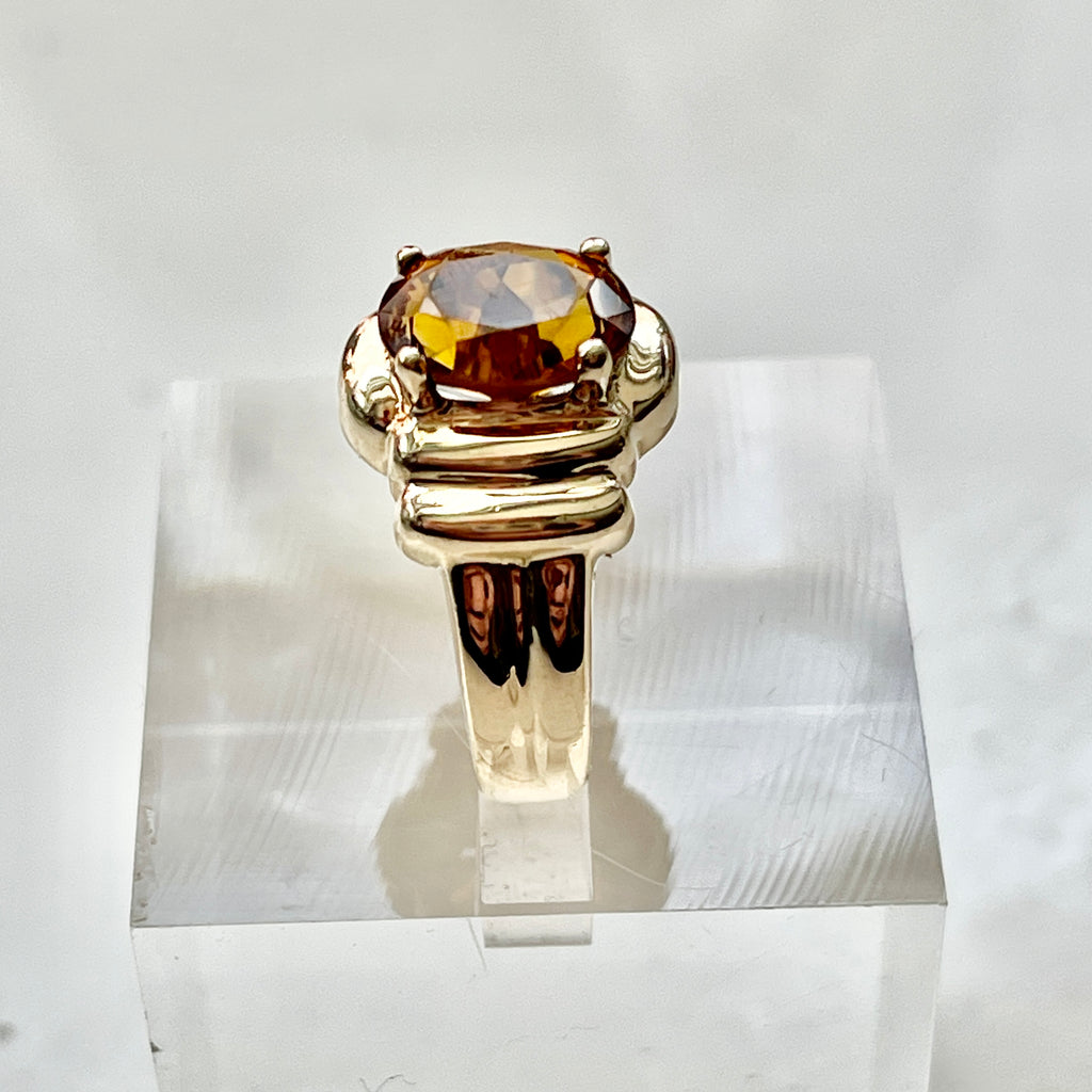 1990s Citrine Ring