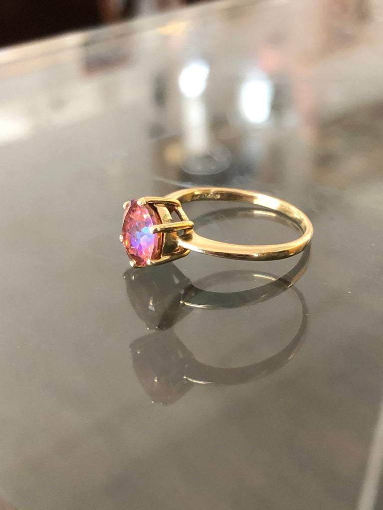 SOLD! Sunrise Mystic Topaz Goddess Ring