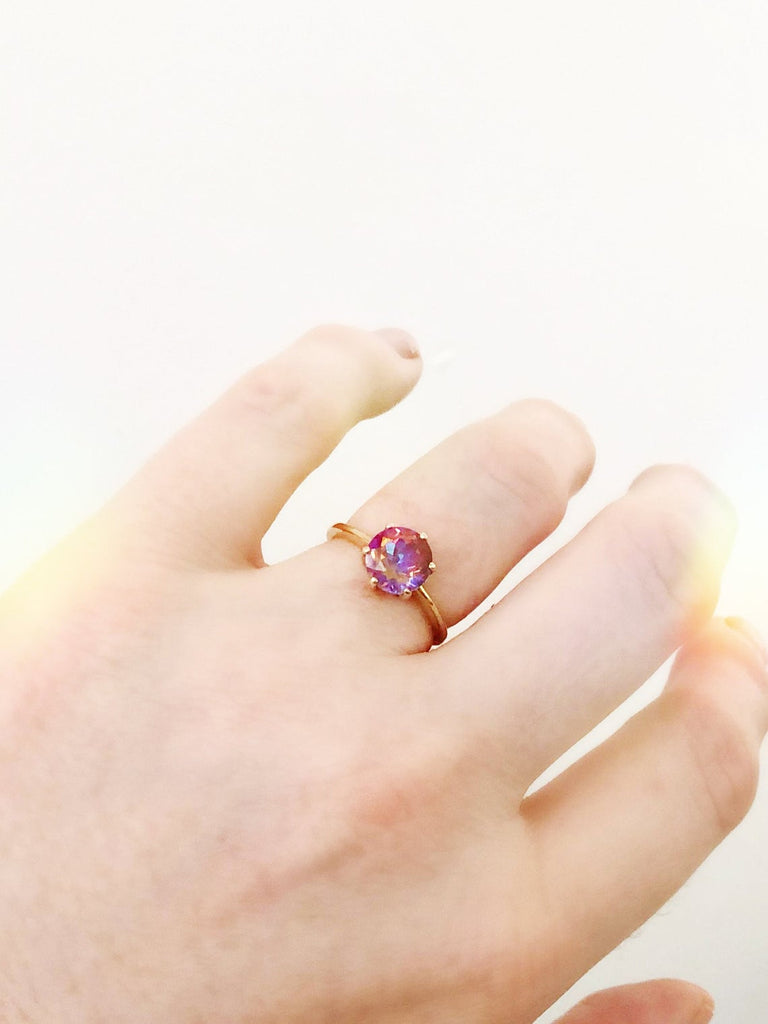 SOLD! Sunrise Mystic Topaz Goddess Ring