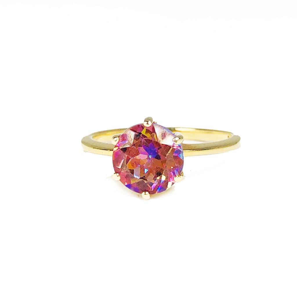 SOLD! Sunrise Mystic Topaz Goddess Ring