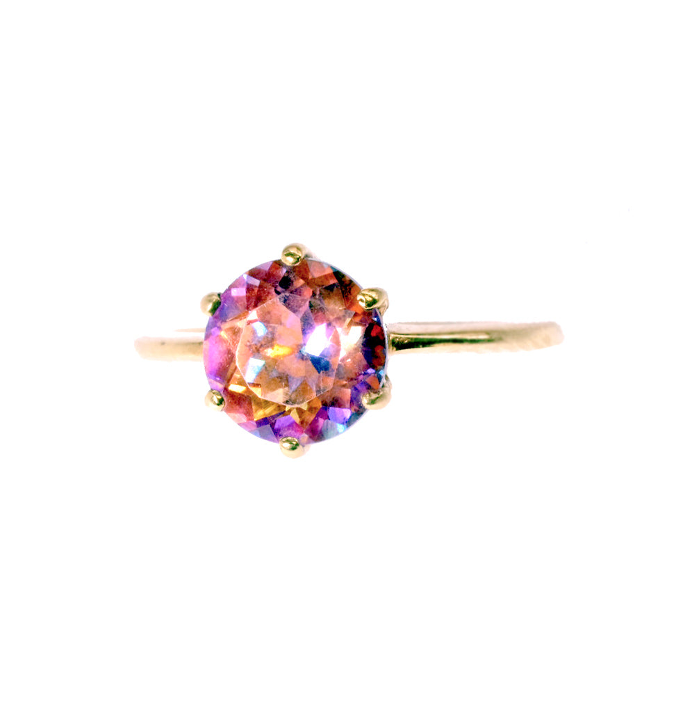 SOLD! Sunrise Mystic Topaz Goddess Ring