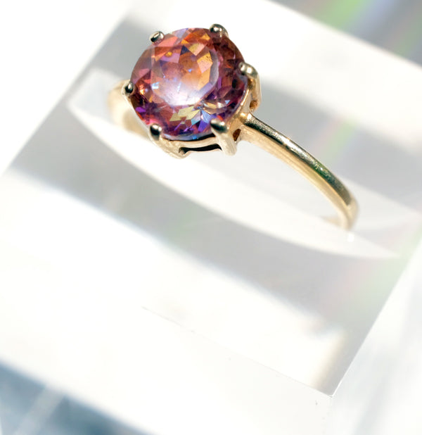 SOLD! Sunrise Mystic Topaz Goddess Ring